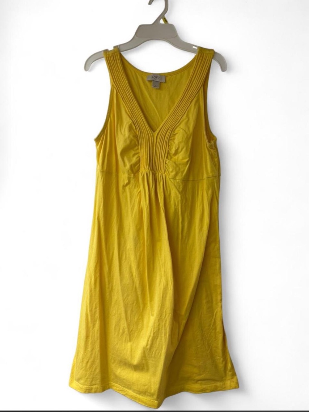 LOFT Sunlit Yellow V-Neck Top